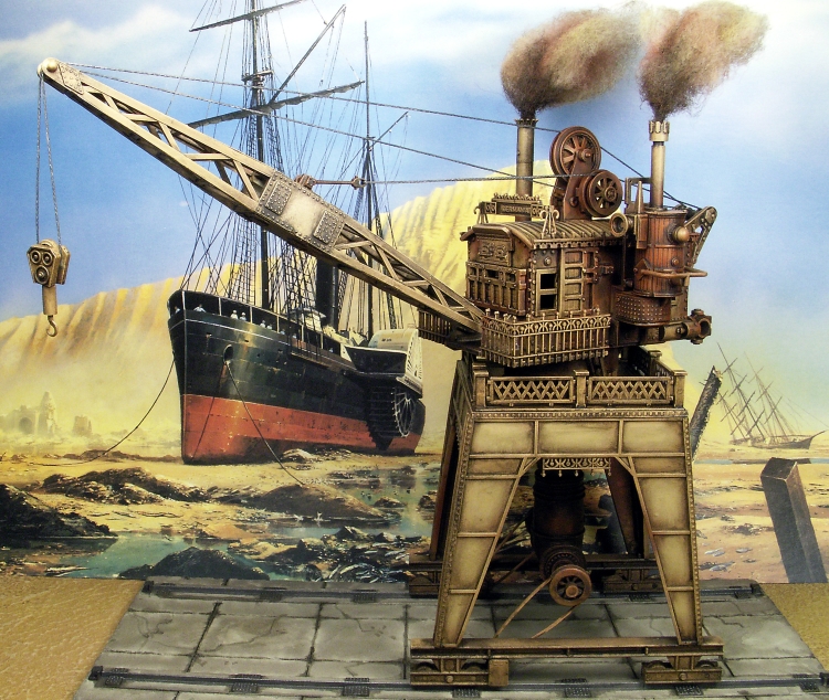 Admiral Benbow's custom made steam crane