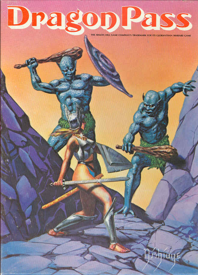 The cover of the 1984 edition of Dragon Pass (1980)