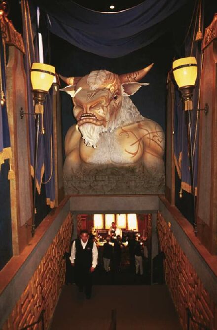The Minotaur bust in the old WotC game center